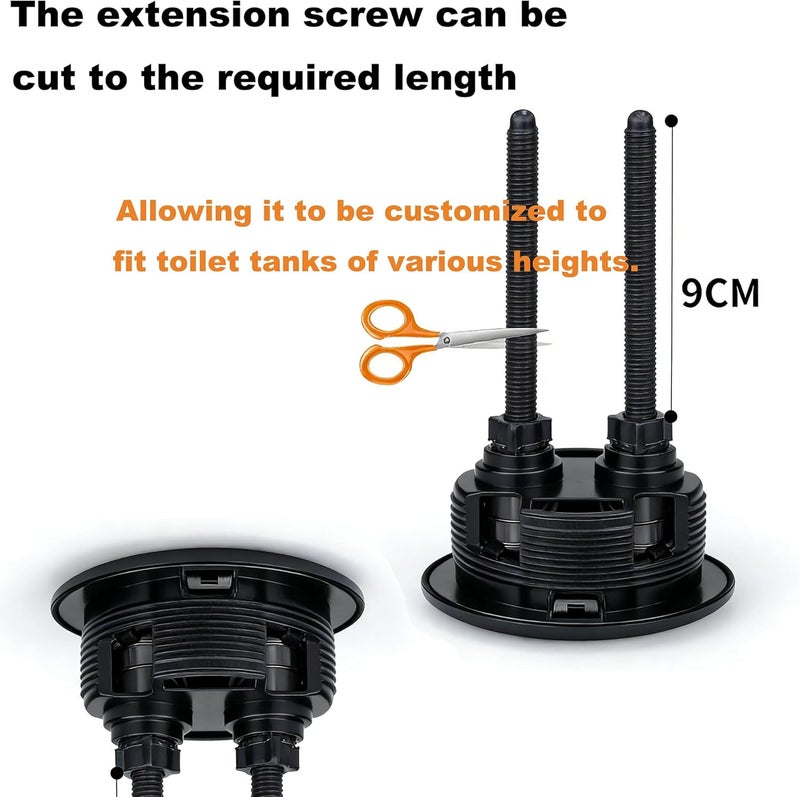 JUSTAUS (medium size: 46mm1.81 inches Thread: 46-56mm1.81-2.2 inches) 1 double toilet flush button circular head for bathroom toilet water tank maintenance - Image 4